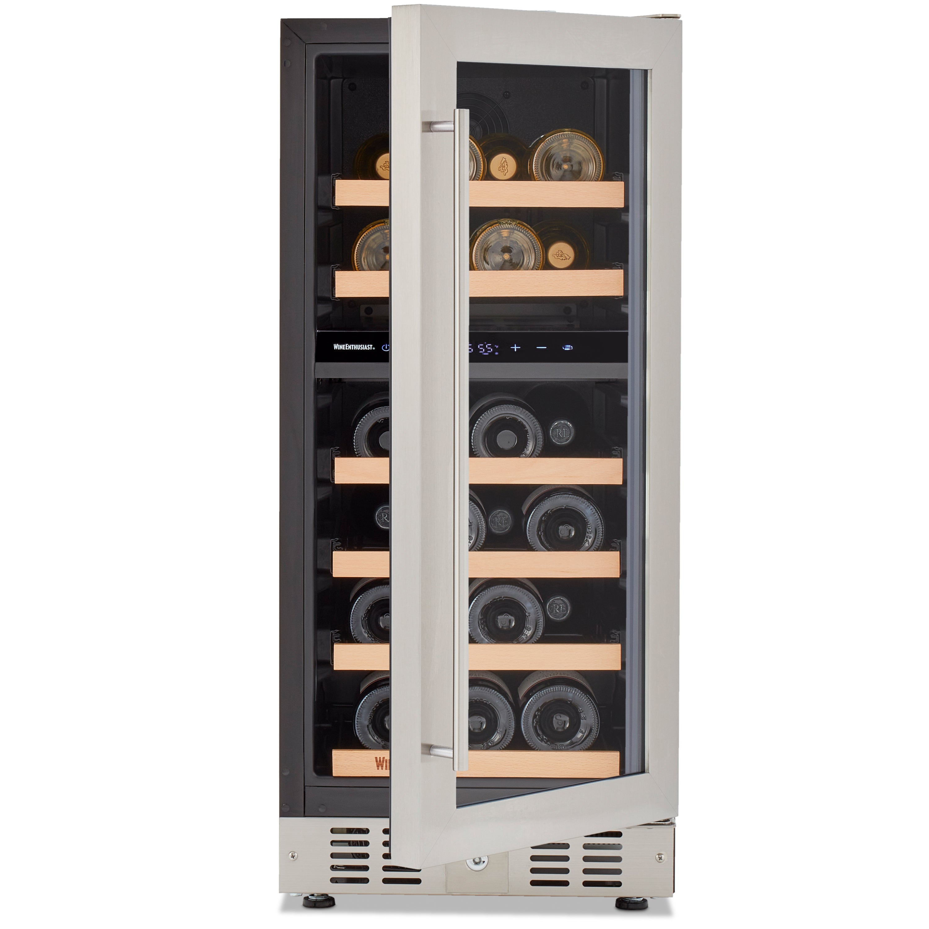 Wine Enthusiast S 15” Undercounter Dual Zone Wine Cellar, SS RH
