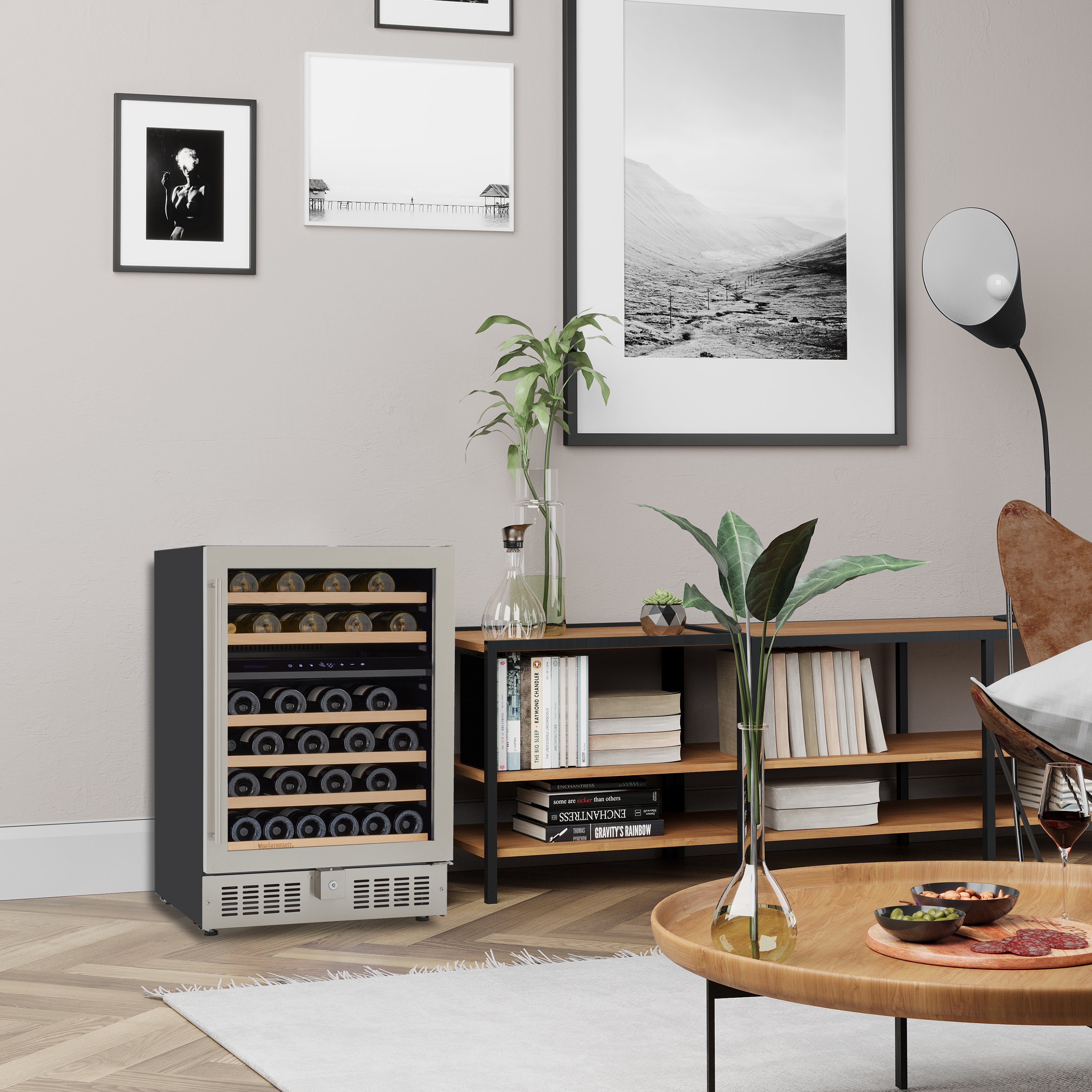 Wine Enthusiast S 24” Undercounter Dual Zone Wine Cellar, SS RH