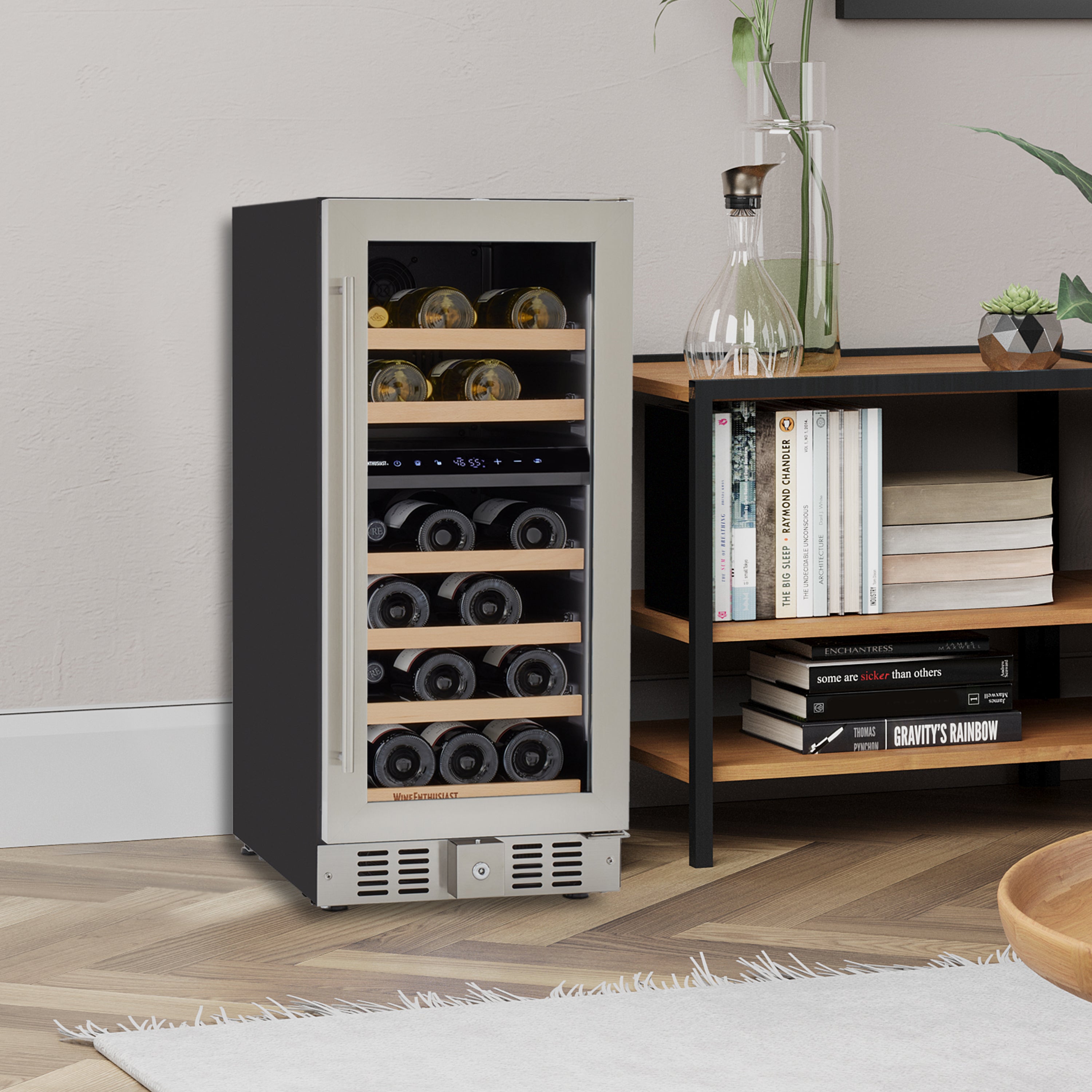 Wine Enthusiast S 15” Undercounter Dual Zone Wine Cellar, SS RH
