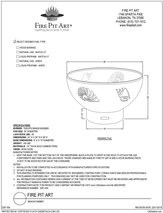 Fire Pit Art Beachcomber