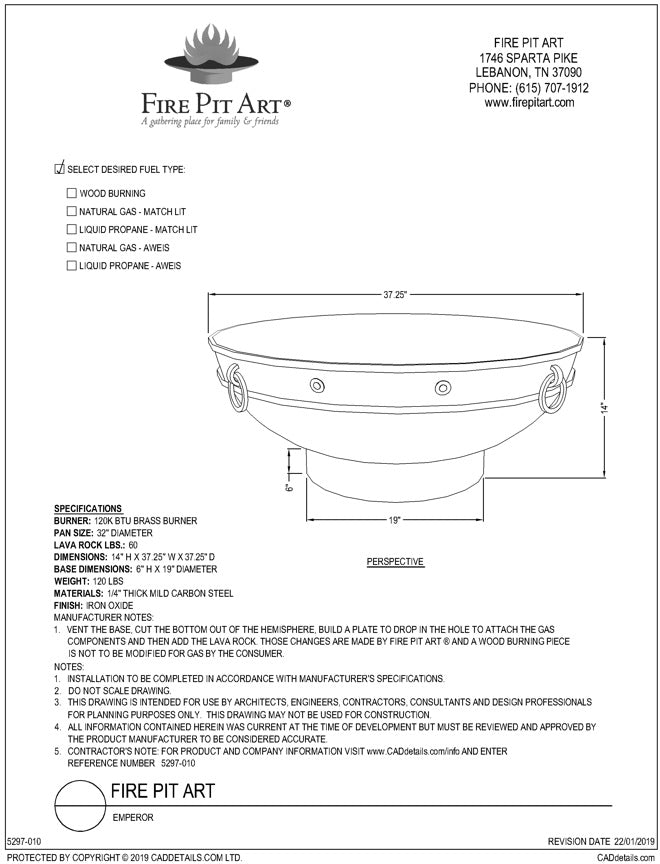 Fire Pit Art Emperor