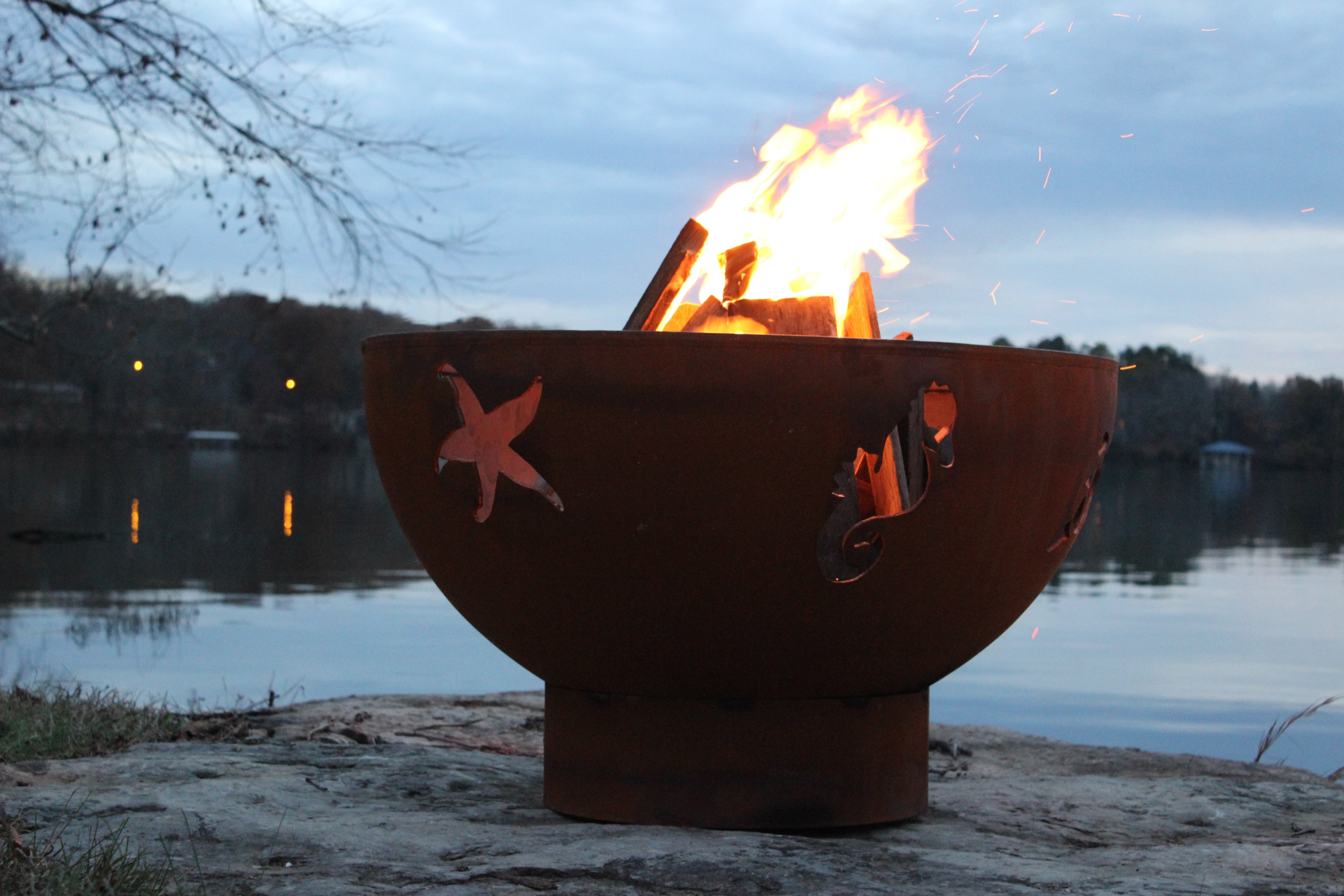 Fire Pit Art Sea Creatures