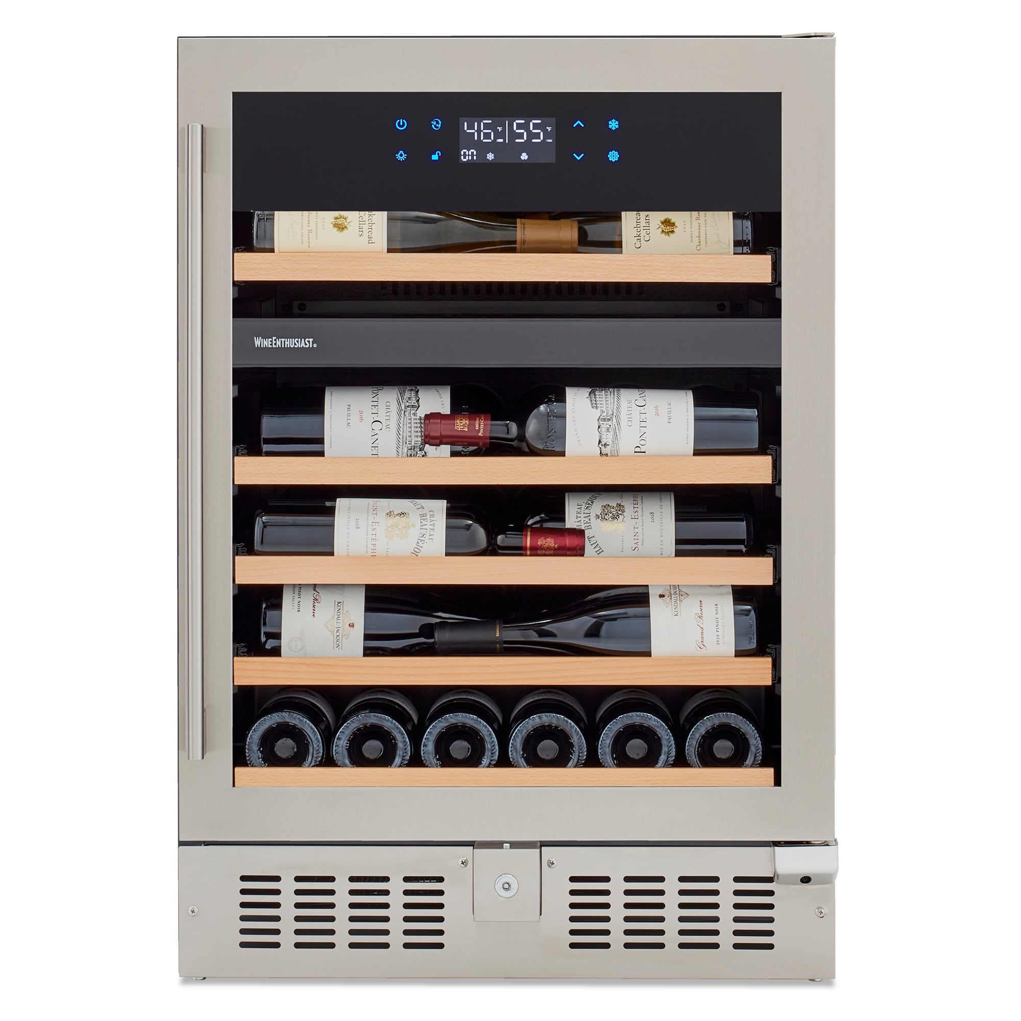 SommSeries2 46 Bottle Dual Zone with VinoView Display Shelving