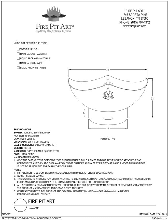 Fire Pit Art Namaste