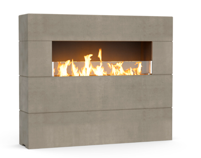 American Fyre designs - Milan Tall Outdoor Fireplace