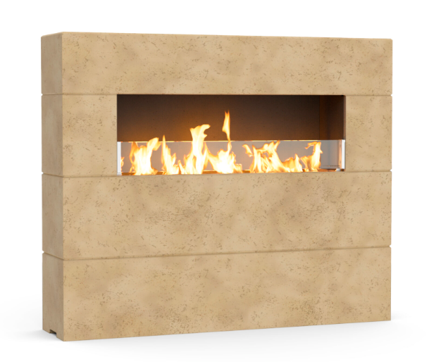 American Fyre designs - Milan Tall Outdoor Fireplace