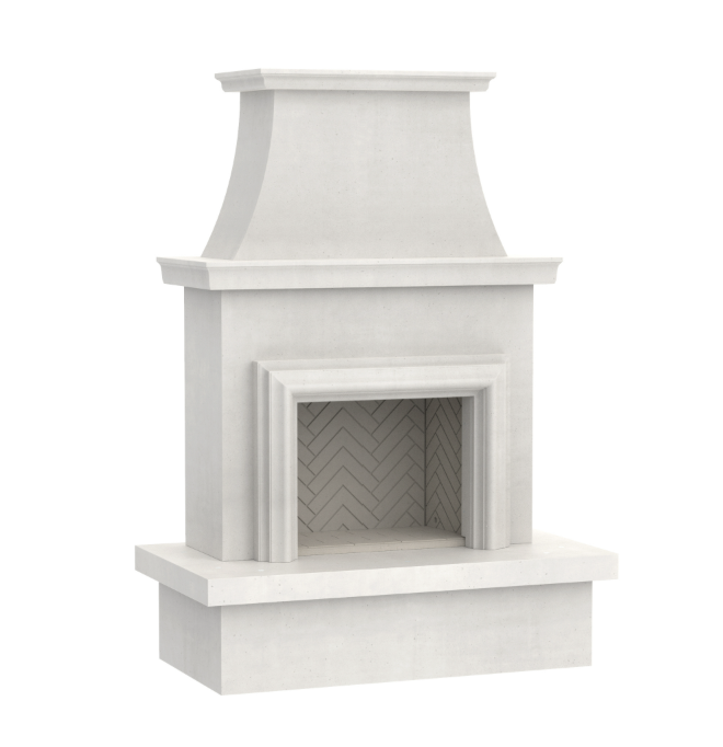 American Fyre Designs - Contractors Model (with Moulding) Outdoor Fireplace