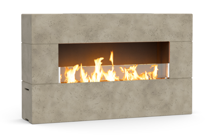 American Fyre designs - Milan Low Outdoor Fireplace